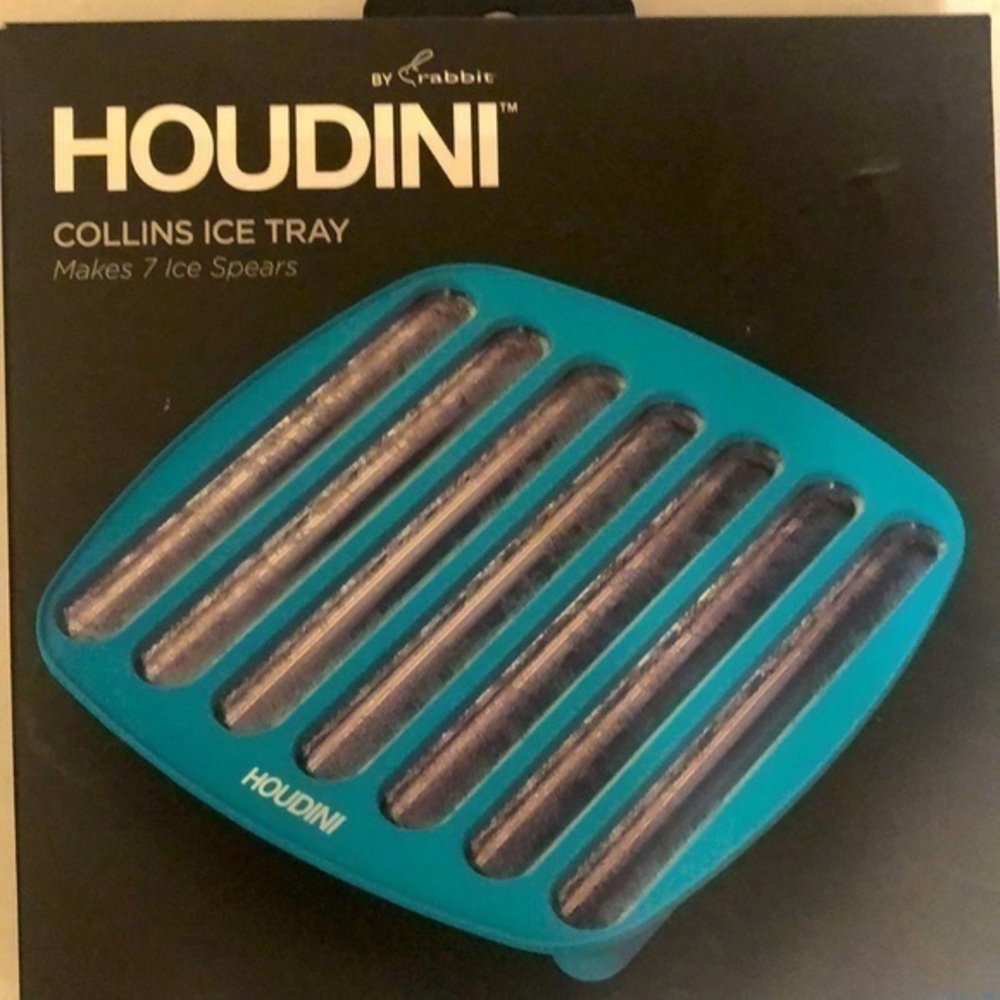 NEW Houdini Collins thin ice cube cocktail stirrer ice tray
